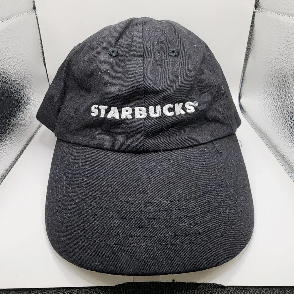 Starbucks Coffee Company Black Cotton‎ Baseball Cap Hat Adjustable Strap
